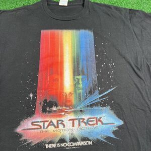 Star Trek: The Motion Picture Rainbow Poster T-Shirt Black Mens Size‎ XL